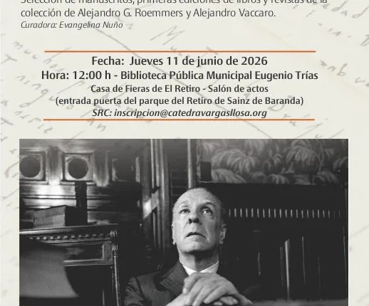 INVITACIÓN a la inauguración de la exposición "Borges. Años de explendor literario"